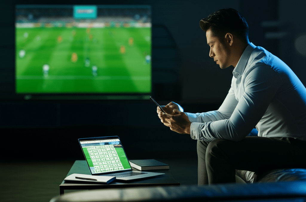 okcasino เจาะลึกเทคนิคแทงบอลสด ทำกำไรนาทีต่อนาที - live-football-betting-techniques-profit
